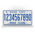 Personalized Text Rhode Island Ocean State Vintage License Plate 