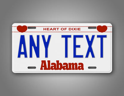 Personalized 1987-1991 Alabama State License Plate