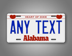 Personalized 1987-1991 Alabama State License Plate
