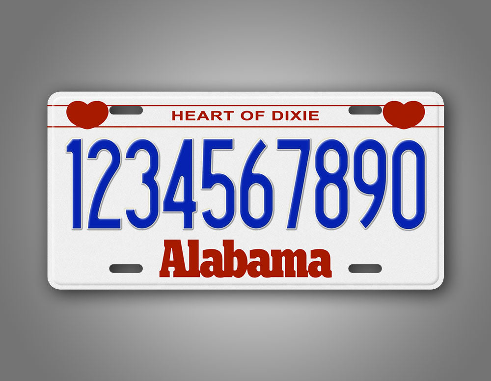 Personalized 1987-1991 Alabama State License Plate