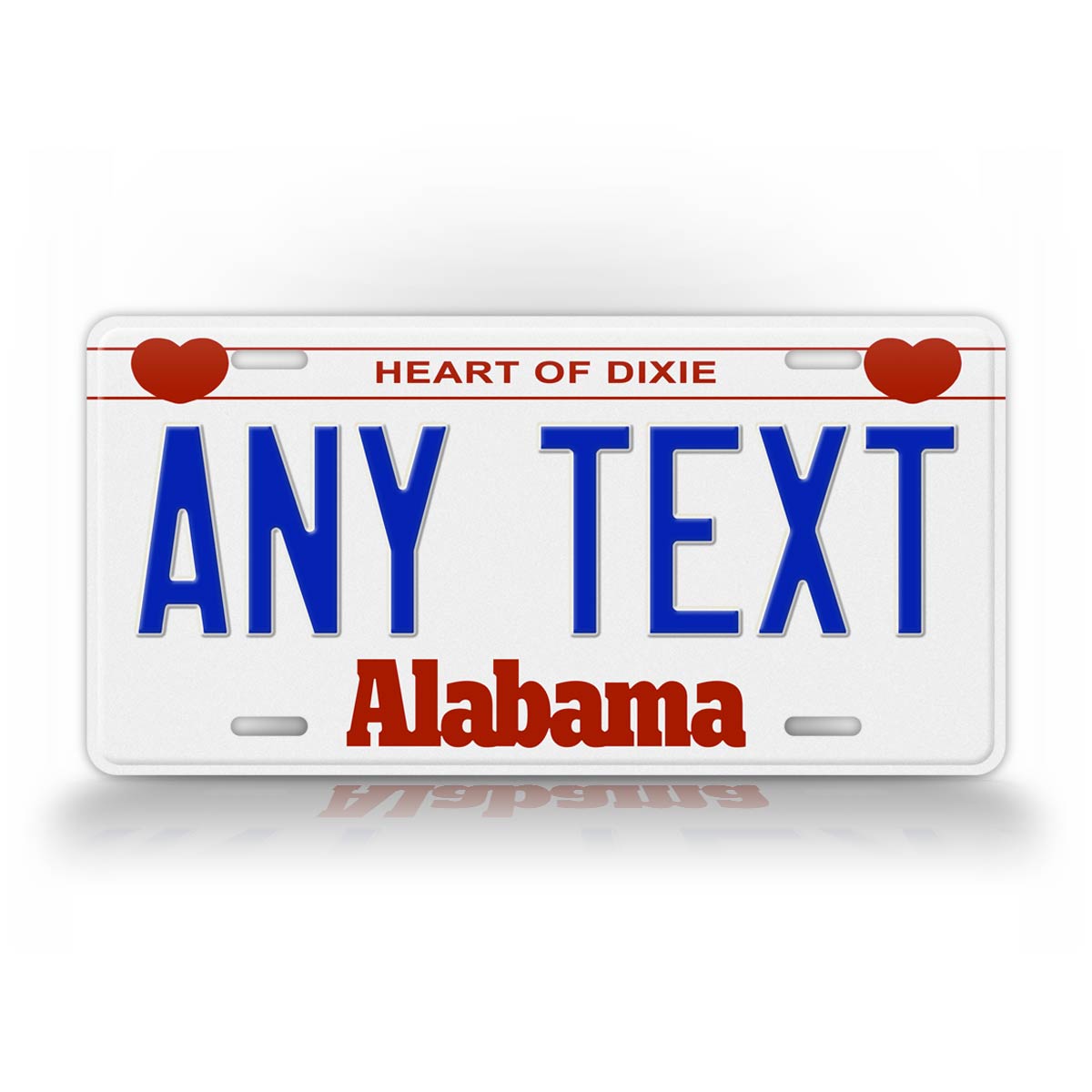 Personalized 1987-1991 Alabama State License Plate