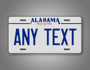 Personalized 1992-1996 Alabama State License Plate