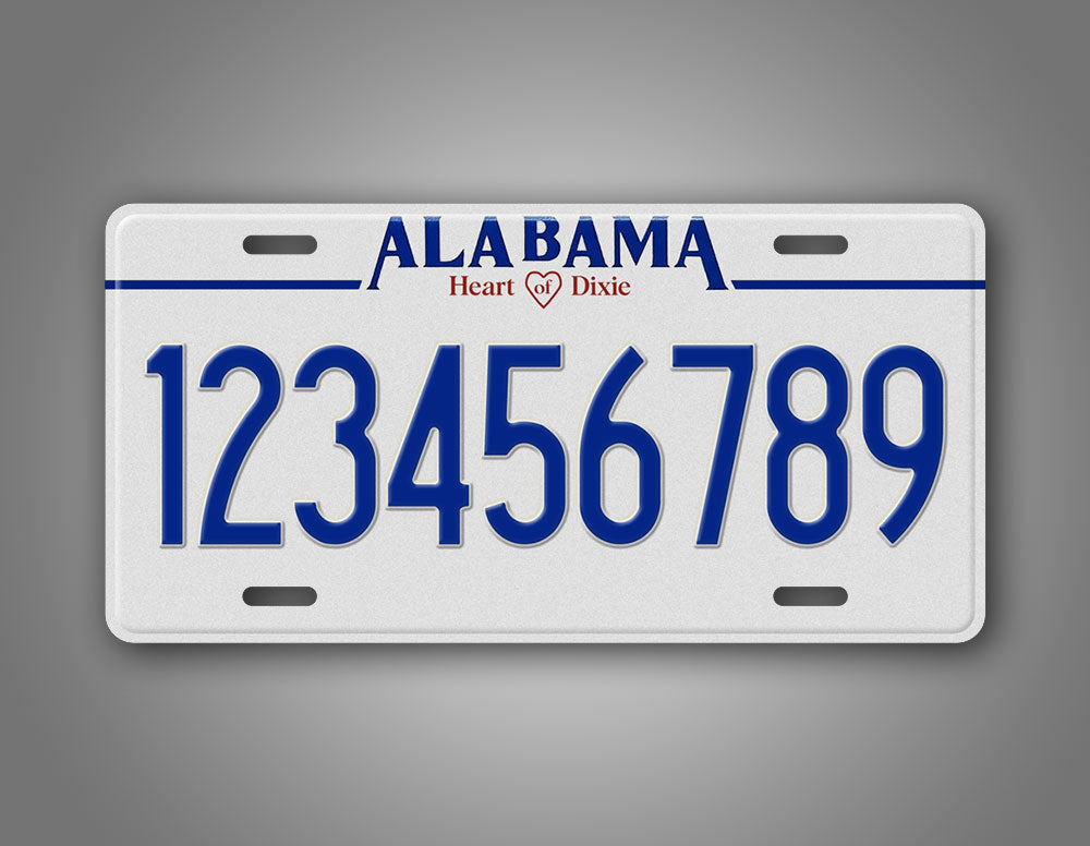 Personalized 1992-1996 Alabama State License Plate