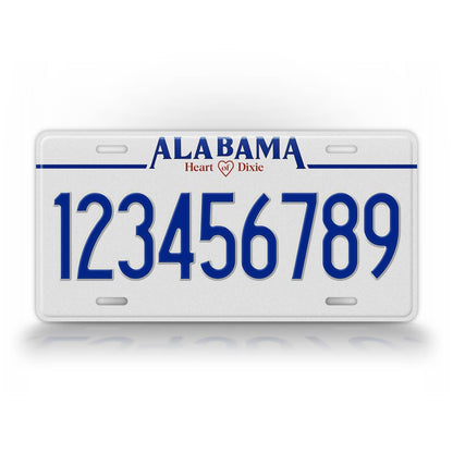 Personalized 1992-1996 Alabama State License Plate