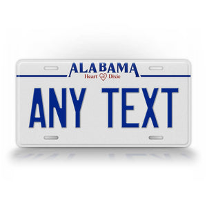 Personalized 1992-1996 Alabama State License Plate