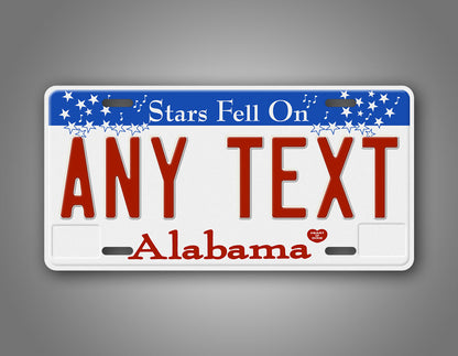 Personalized 2002-2008 Alabama "Stars Fell Down" State License Plate