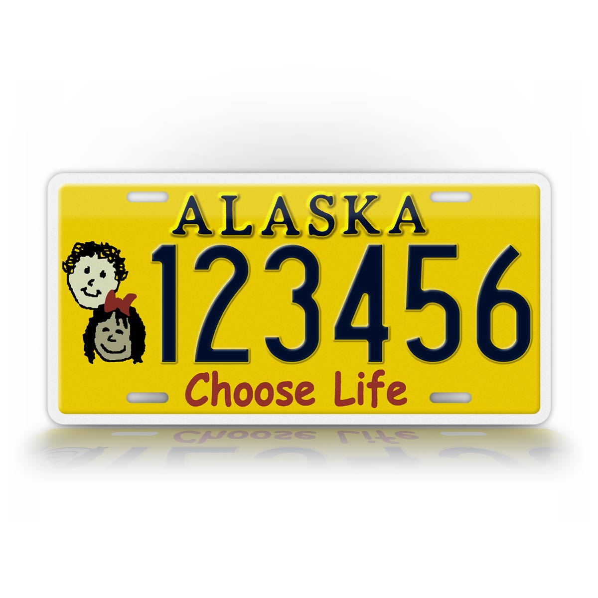 Personalized Alaska "Choose Life" License Plate