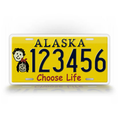 Personalized Alaska "Choose Life" License Plate