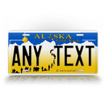 Personalized "Gold Rush" Alaska State Custom License Plate