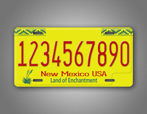 Personalized New Mexico State Custom License Plate