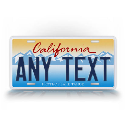 Personalized California "Protect Lake Tahoe" License Plate