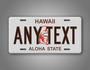 Personalized 1981-1990 Hawaii State Custom License Plate
