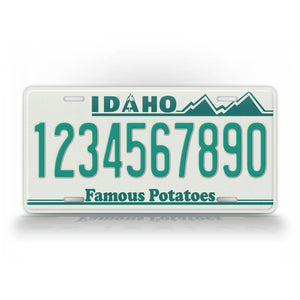Custom 1987-1989 Idaho Famous Potatoes License Plate