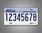 Personalized 1984-1996 Illinois State License Plate