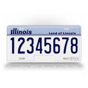 Personalized 1984-1996 Illinois State License Plate