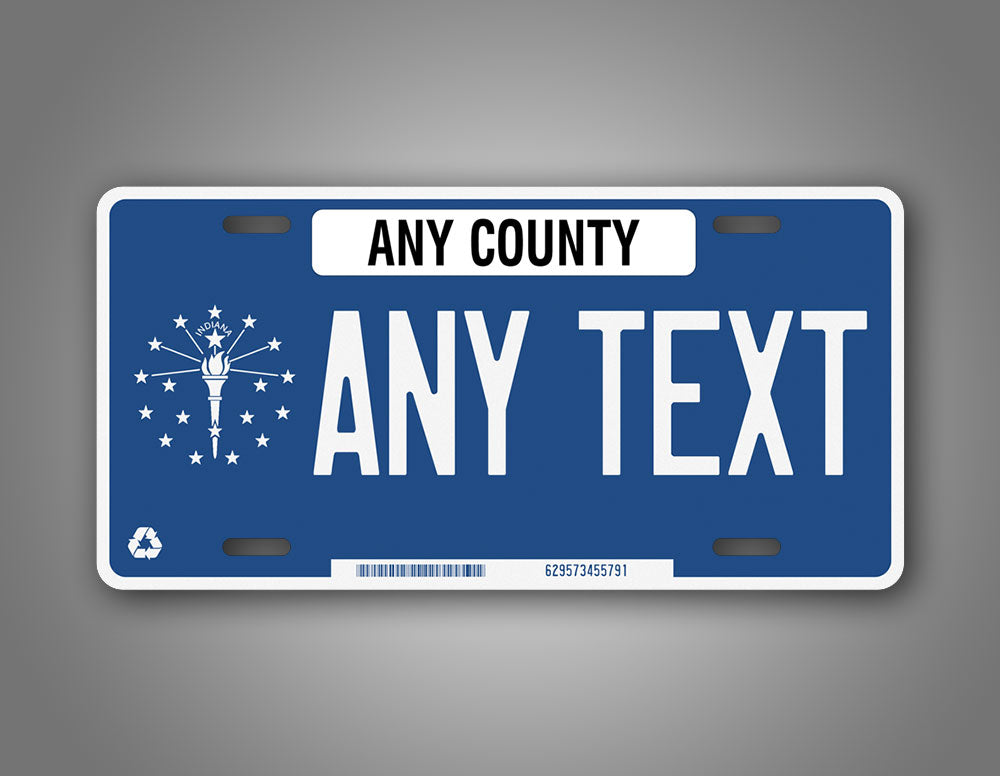 Custom 2008-2013 Indiana State "Torch" License Plate
