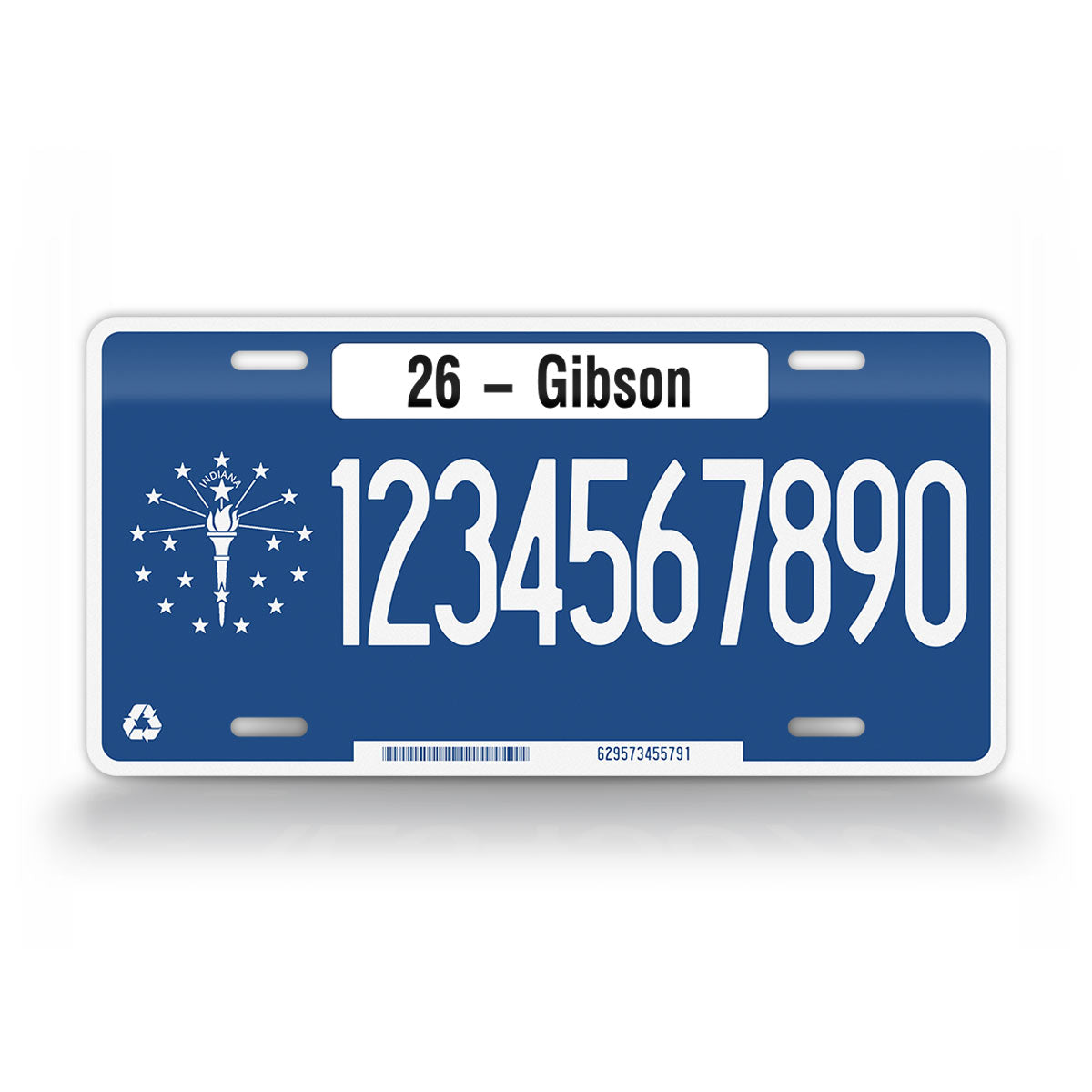 Custom 2008-2013 Indiana State "Torch" License Plate