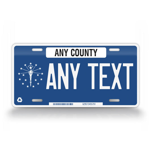 Custom 2008-2013 Indiana State "Torch" License Plate