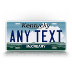 Custom Kentucky "Bluegrass State" License Plate