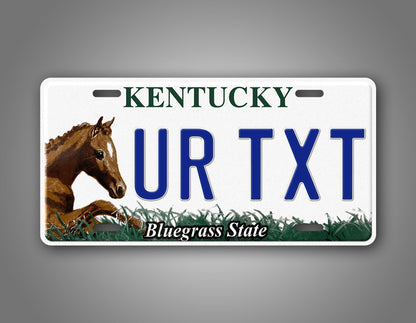 Kentucky Horse "Bluegrass State" License Plate