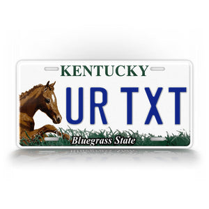 Kentucky Horse "Bluegrass State" License Plate