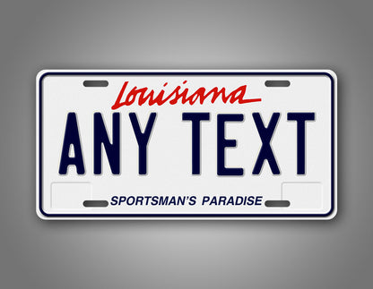 Custom Louisiana Sportsman's Paradise 1993-2005 2016-Present License Plate