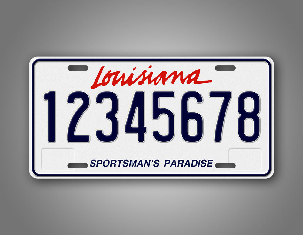 Custom Louisiana Sportsman's Paradise 1993-2005 2016-Present License Plate