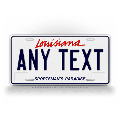 Custom Louisiana Sportsman's Paradise 1993-2005 2016-Present License Plate