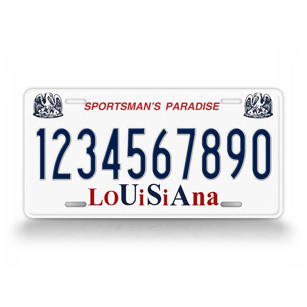 Custom Louisiana Sportsman's Paradise 1989-1993 License Plate