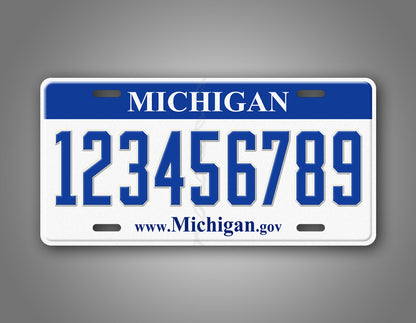 Custom 2007-2013 Michigan State Personalized License Plate