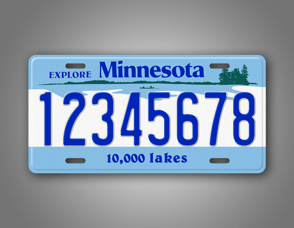 Personalized 1987-2008 Minnesota State Custom License Plate