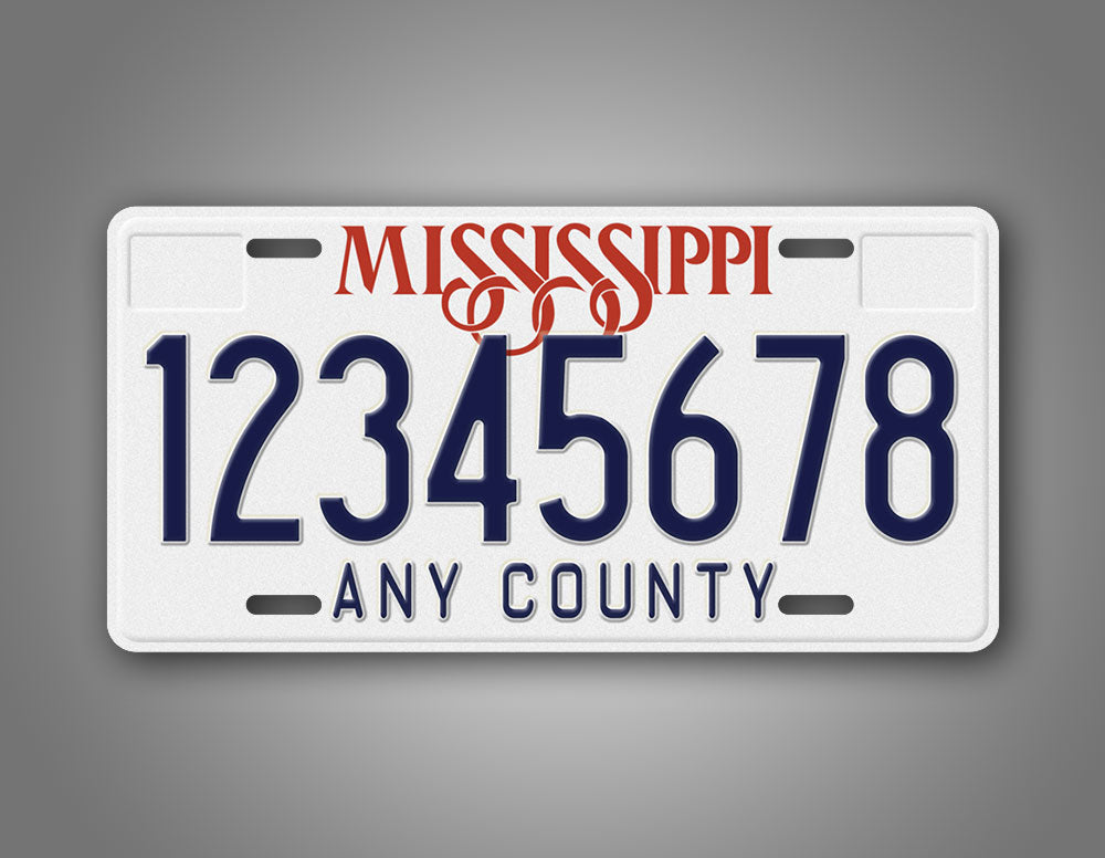 Personalized 1981-1992 Mississippi State Custom License Plate