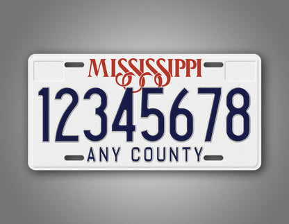 Personalized 1981-1992 Mississippi State Custom License Plate