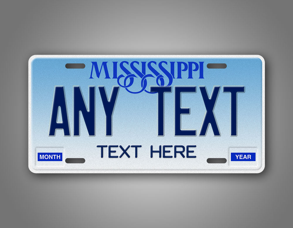 Personalized 1992-1997 Mississippi State Custom License Plate