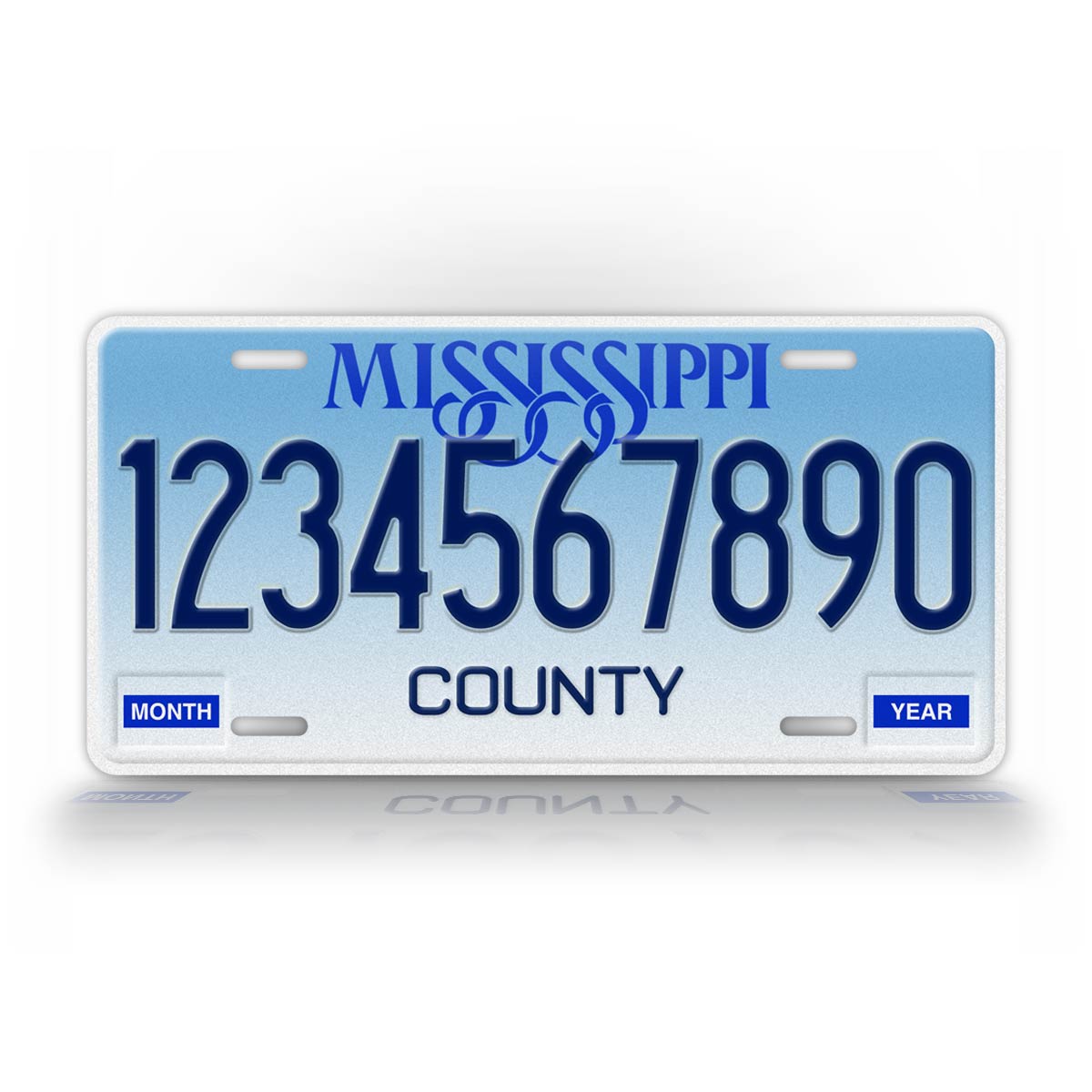 Personalized 1992-1997 Mississippi State Custom License Plate