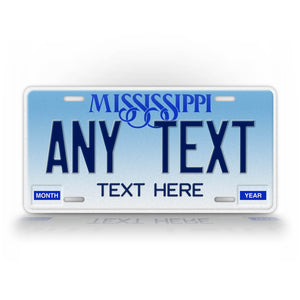 Personalized 1992-1997 Mississippi State Custom License Plate