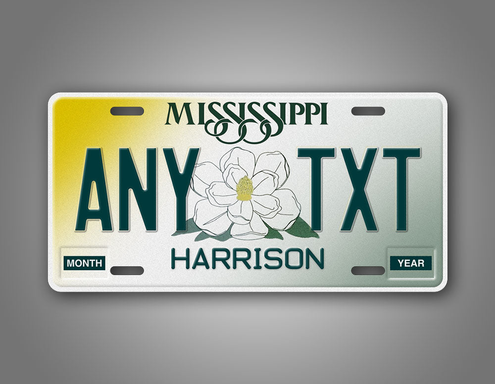 Personalized 1997-2002 Mississippi State Custom License Plate