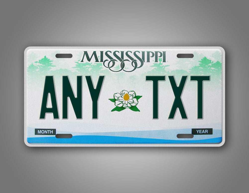 Custom 2002-2007 Mississippi State License Plate