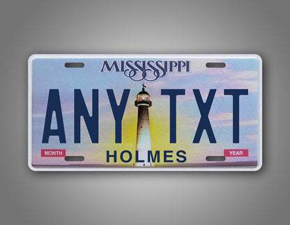 Personalized 2007-2012 Mississippi State License Plate