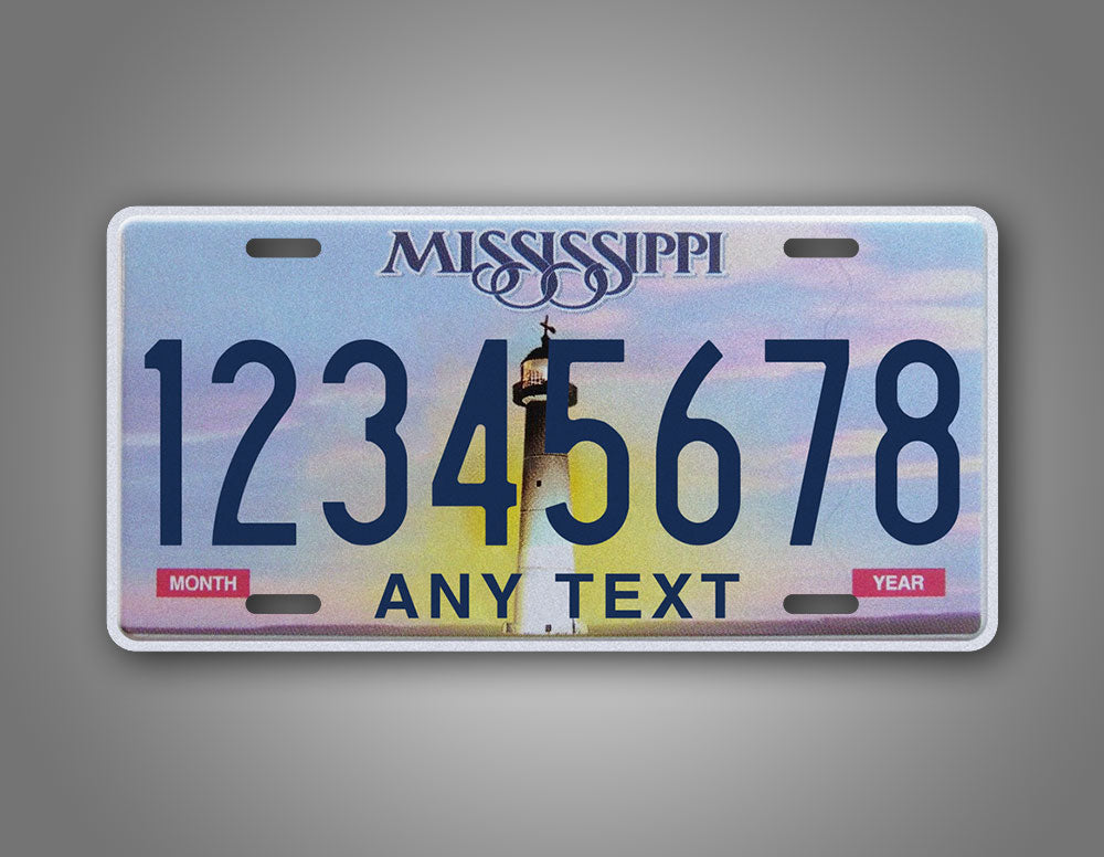 Personalized 2007-2012 Mississippi State License Plate