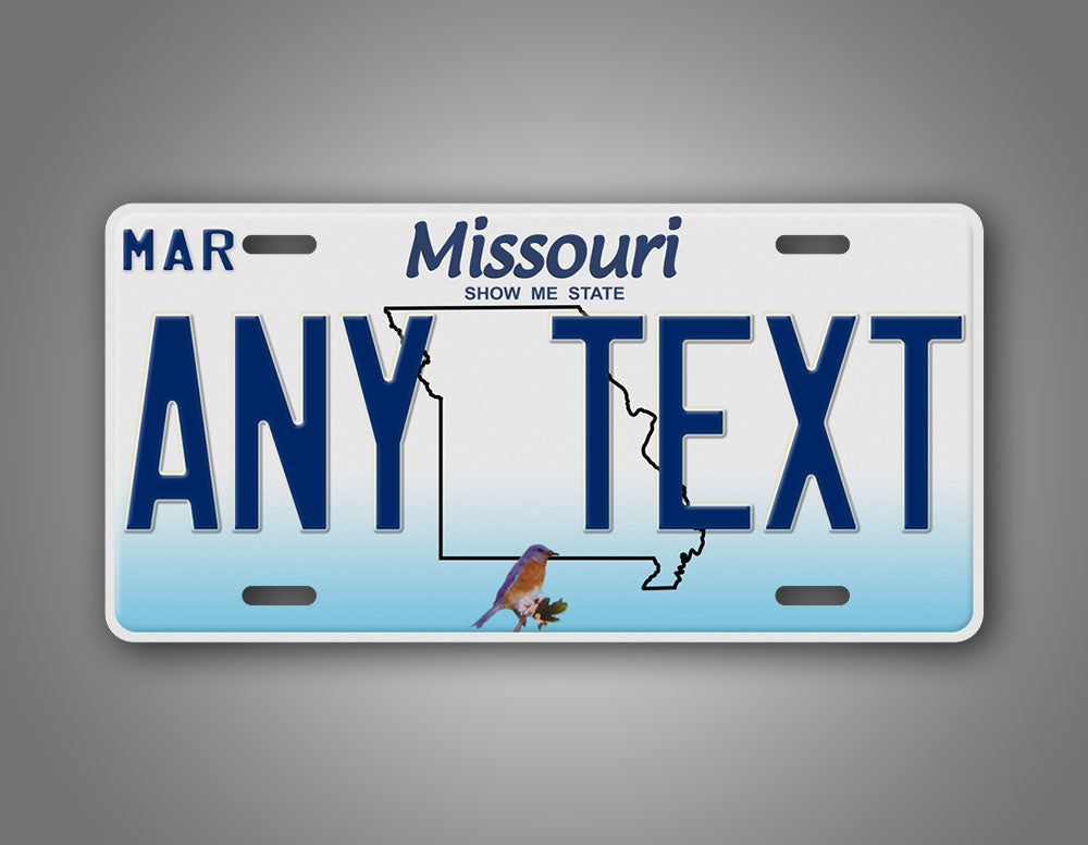 Personalized Missouri State License Plate