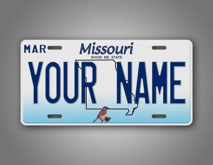 Personalized Missouri State License Plate