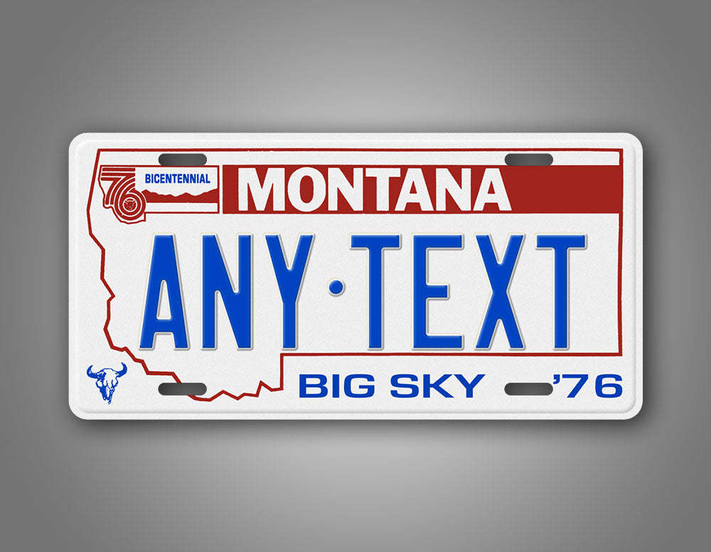 Personalized 1976-1991 Montana State Custom License Plate