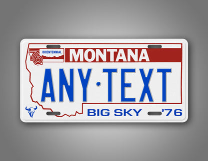 Personalized 1976-1991 Montana State Custom License Plate