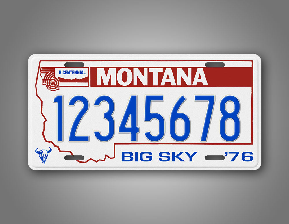 Personalized 1976-1991 Montana State Custom License Plate