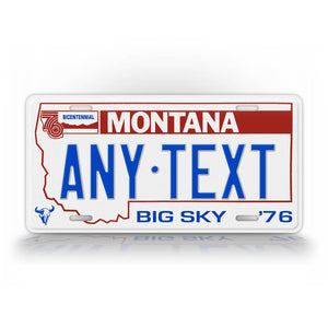 Personalized 1976-1991 Montana State Custom License Plate