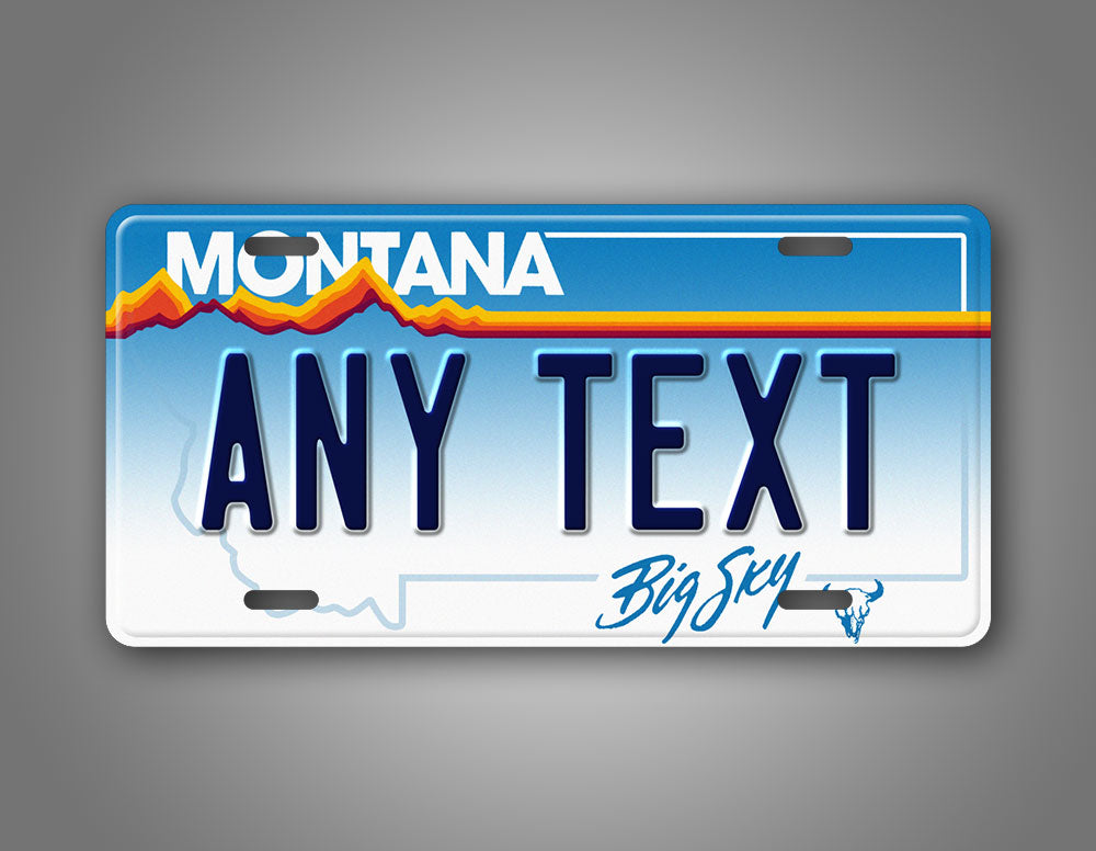 Personalized 1991-2000 Montana State Custom License Plate