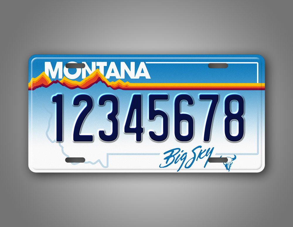 Personalized 1991-2000 Montana State Custom License Plate