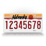 Custom Text 1987-1989 Nebraska State License Plate