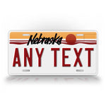 Custom Text 1987-1989 Nebraska State License Plate